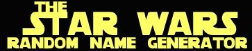 The Star Wars Random Name Generator